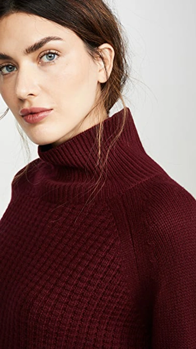 Shop Nili Lotan Houston Cashmere Sweater In Merlot