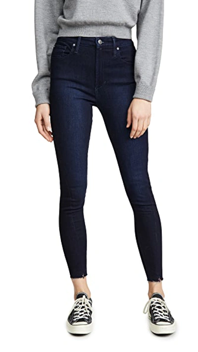 Shop Joe's Jeans X We Wore What Danielle High Rise Skinny Zip Jeans In Dark Indigo