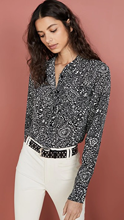 Shop Isabel Marant Rusak Blouse In Black