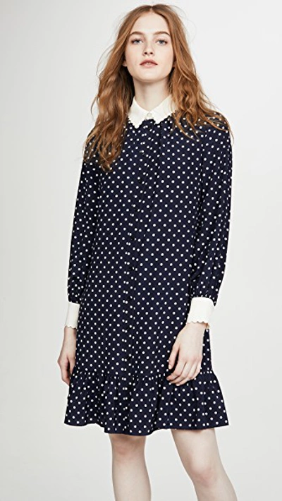 Shop Tory Burch Cora Dress In Classic Dot