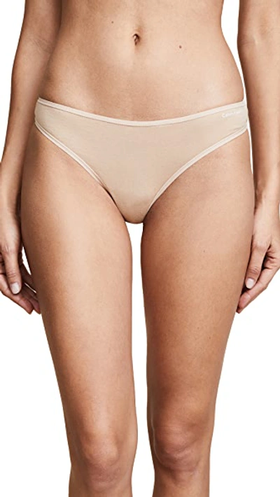 Shop Calvin Klein Underwear Form Thong In Bare