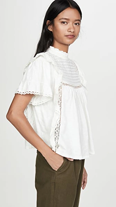 Shop Free People Le Femme Top In Ivory