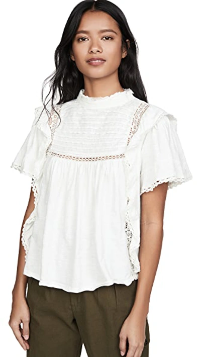 Shop Free People Le Femme Top In Ivory