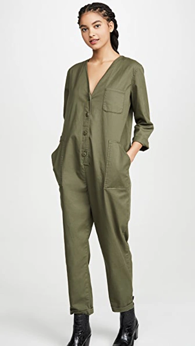 Shop Hatch The Holly Jumpsuit In Army