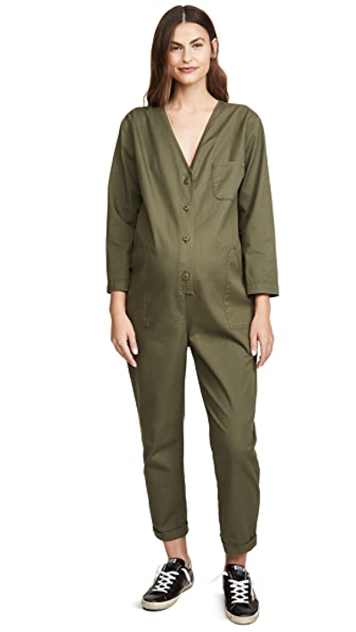 Shop Hatch The Holly Jumpsuit In Army