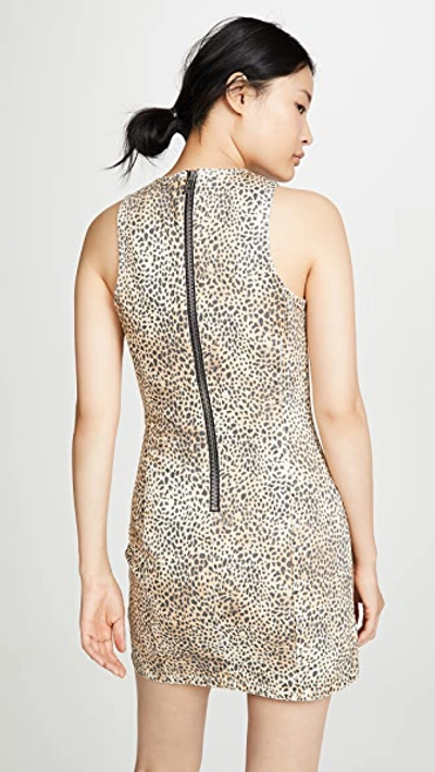 Shop Alexander Wang Micro Cheetah Sheath Dress In Cheetah Micro Print