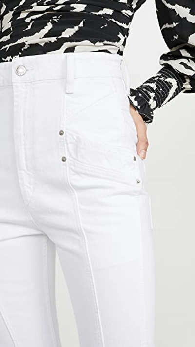 Shop Isabel Marant Kelissa Jeans In White