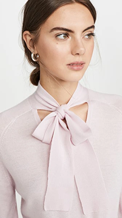Shop Temperley London Cashmere Chime Knit Top In Royal Pink