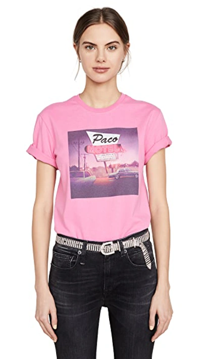 Shop Paco Rabanne Las Vegas Tee In Pink