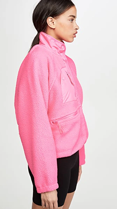 Shop Free People Hit The Slopes Jacket In Tropical Pink