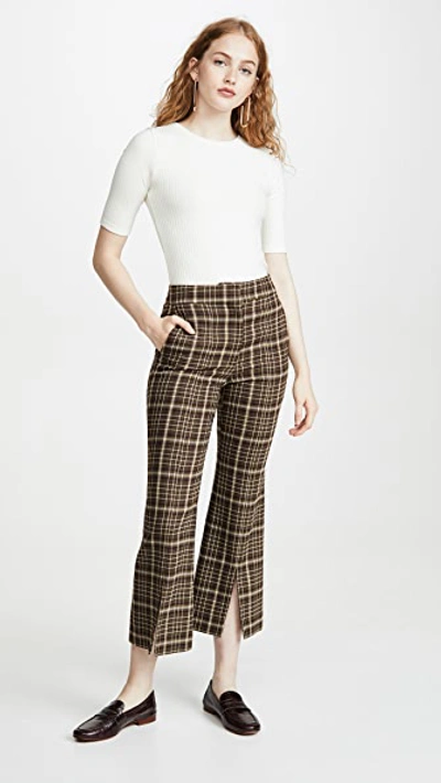 Bell Crop Pant With Slit