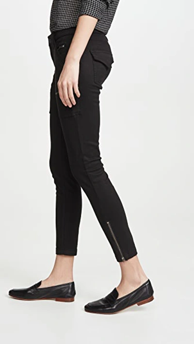 Shop Joie Park Skinny Utility Cargo Pants In Caviar