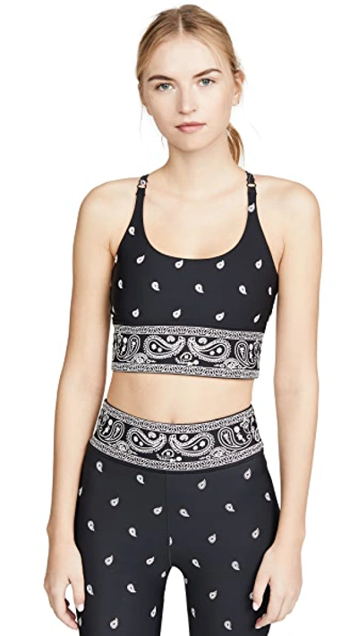 Shop Adam Selman Sport Core Cami Top In Black Bandana