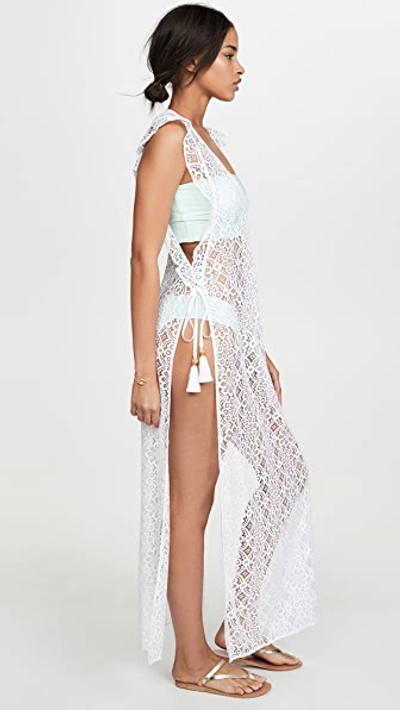Shop Pilyq Lulu Lace Cover Up In White