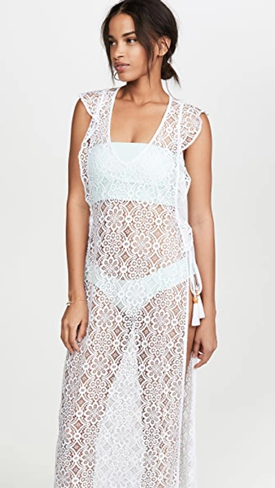 Shop Pilyq Lulu Lace Cover Up In White