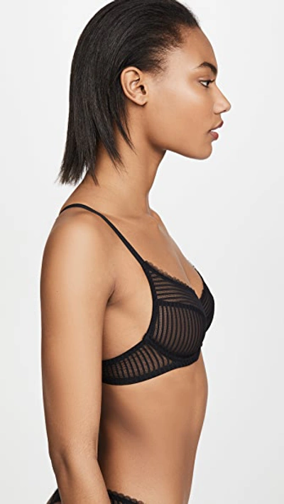 Shop Les Girls Les Boys Underwire Non Padded Bra In Black