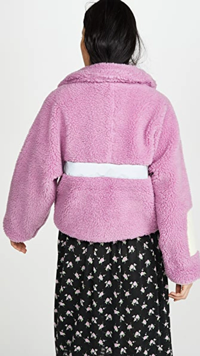 Shop Sandy Liang Ponyo Fleece In Pink