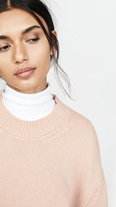 Shop Mansur Gavriel Oversized Cashmere Sweater In Rosa