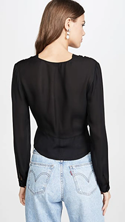 Shop Nili Lotan Laila Top In Black