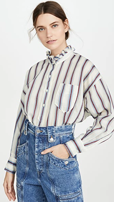 Shop Isabel Marant Étoile Olena Blouse In Ecru