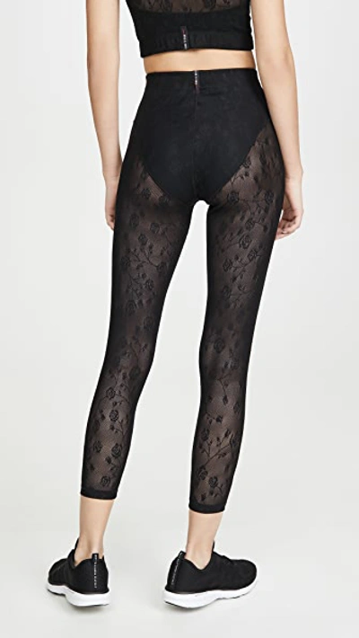 Shop Adam Selman Sport French Cut Leggings In Black