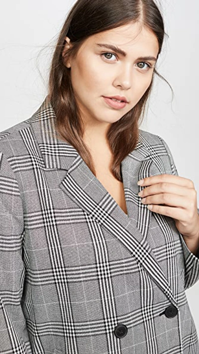 Shop Madewell Caldwell Double Breasted Blazer In Classic Black