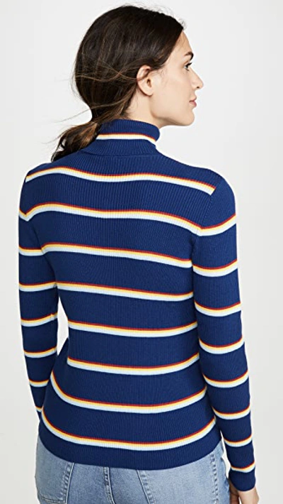 Shop Wrangler Turtleneck In Blue Depths