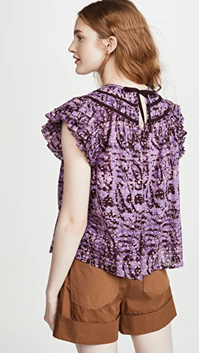 Shop Ulla Johnson Amai Top In Lavender