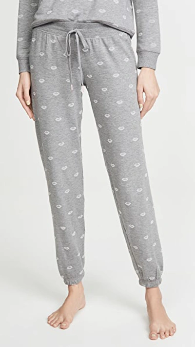Shop Pj Salvage Amour Love Pants In Heather Grey