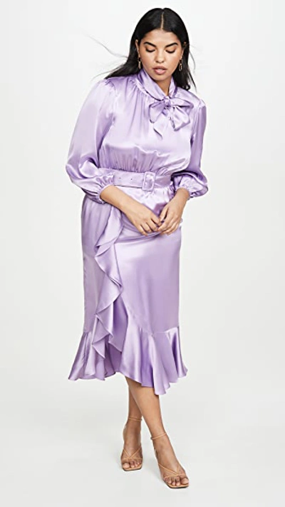 Shop Cinq À Sept Bella Dress In Lavender Mist