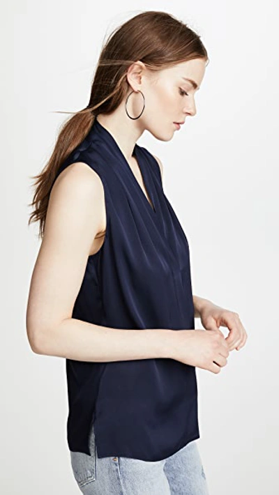 Kobi Halperin Plus Size Mila Silk-stretch Sleeveless Top In Midnight