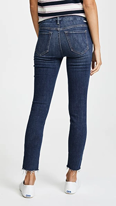 Shop Mother The Looker Ankle Fray Jeans In Girl Crush