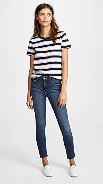 Shop Mother The Looker Ankle Fray Jeans Girl Crush