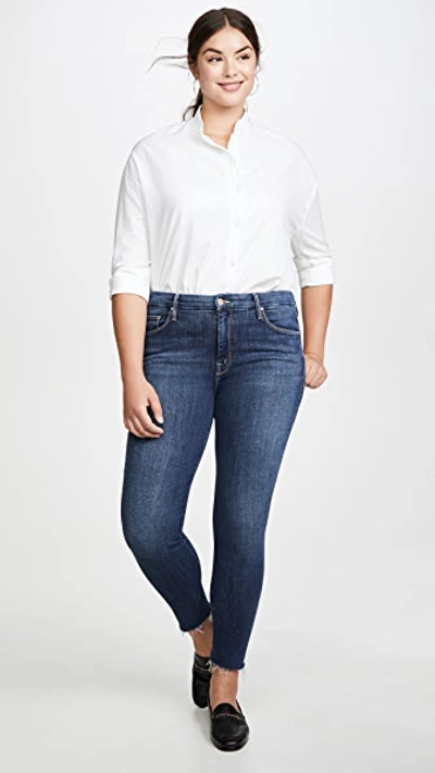 Shop Mother The Looker Ankle Fray Jeans Girl Crush