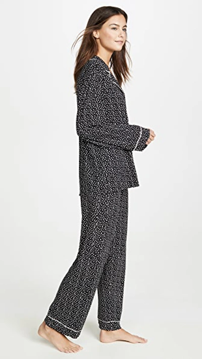 Shop Eberjey Sleep Chic Pj Set In Felix Black/bellini