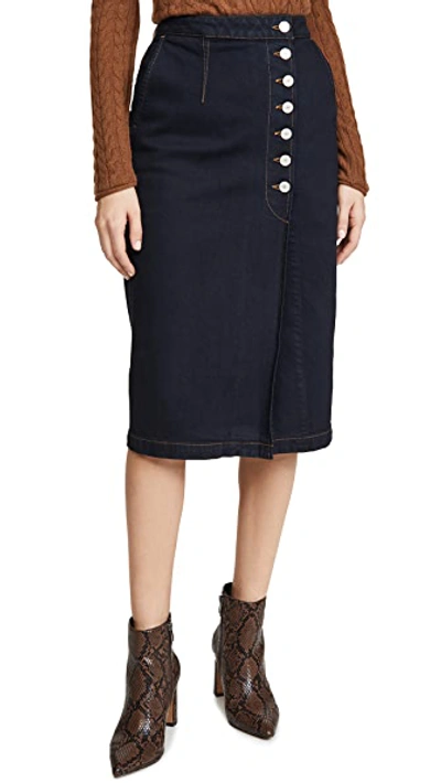 Shop Trave Olympia Skirt In Moody Blue