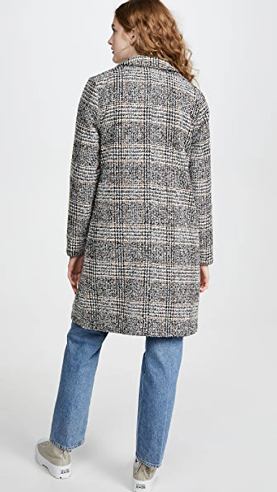 Shop The Fifth Label Project Check Coat In Black/white