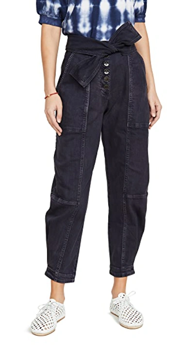 Shop Ulla Johnson Storm Jeans In Charcoal