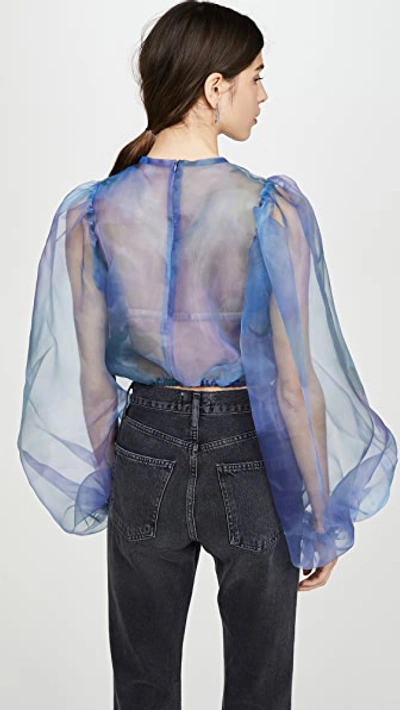 Shop Beaufille Nebula Blouse In Cornflower Blue