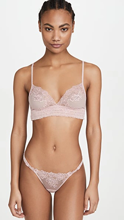 Shop La Perla Bella G-string In Pink Powder