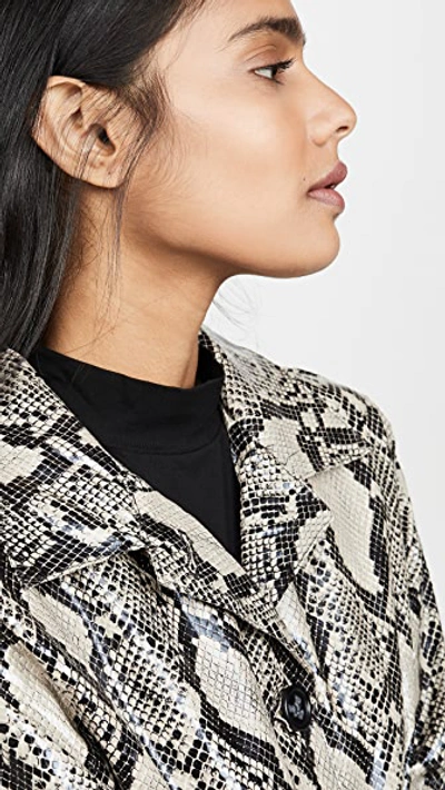 Shop Apparis Zahra Vegan Leather Jacket In Python