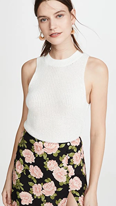 Shop Reformation Lilac Top In Ivory