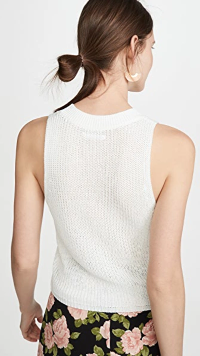 Shop Reformation Lilac Top In Ivory