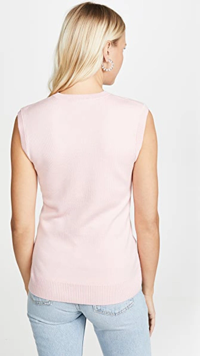 Shop Paco Rabanne Sleeveless Top In Pink Iridescent
