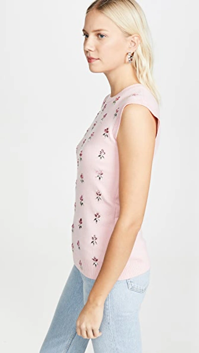 Shop Paco Rabanne Sleeveless Top In Pink Iridescent