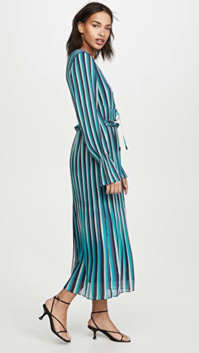 Shop Ramy Brook Printed Hazel Dress In Teal Combo