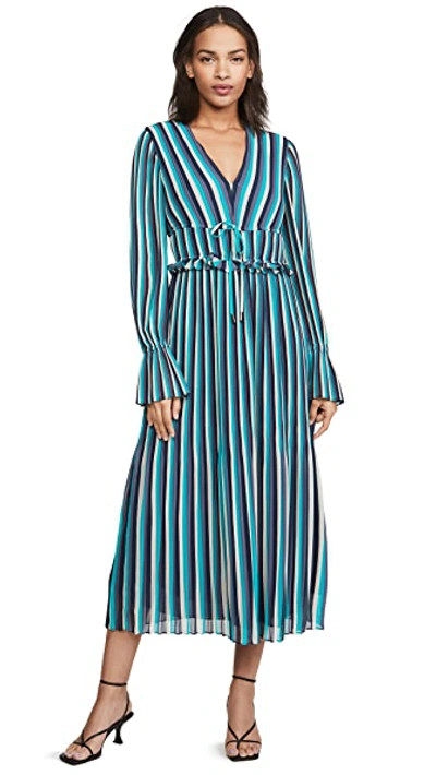 Shop Ramy Brook Printed Hazel Dress In Teal Combo