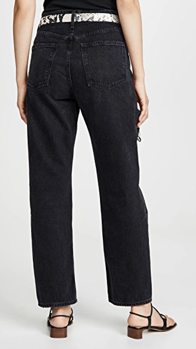 Shop Agolde 90's Mid Rise Loose Fit Jeans In Serpent