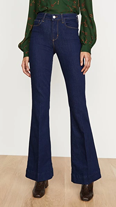 Shop L Agence The Affair High Rise Flares In Rinse