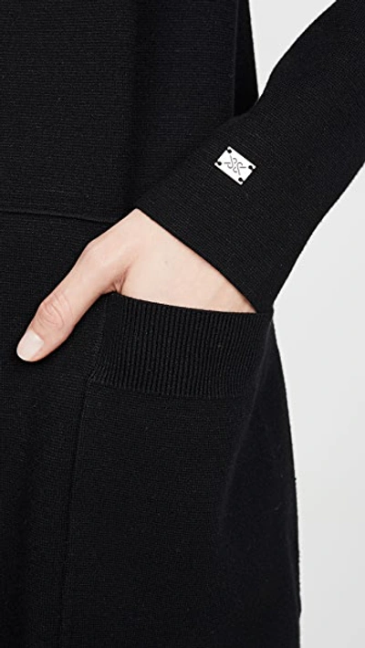 Shop Soia & Kyo Annabella Straight Fit Maxi Length Coatigan In Black